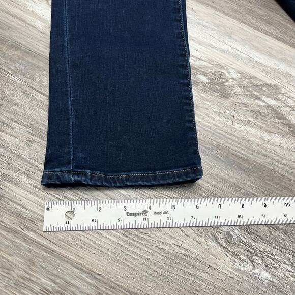 Levis Premium Dark Wash Blue Womens 26x27 Curvy Straight Stretch Jeans Red Tab - Picture 14 of 15